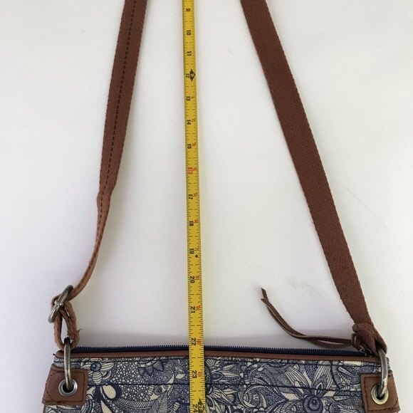 Sakroots Navy Blue Spirit Desert Floral Crossbody Trip Pouch Adjustable Strap - Picture 5 of 14